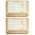 Load image into Gallery viewer, 24-42" Collapsible Copper Gold Dog Crate GLD24-42
