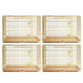 Load image into Gallery viewer, 24-42" Collapsible Copper Gold Dog Crate GLD24-42
