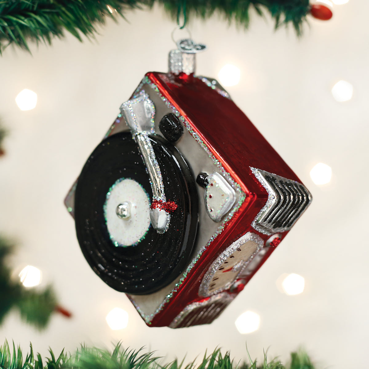 Record Player Ornament - Southlake Paws