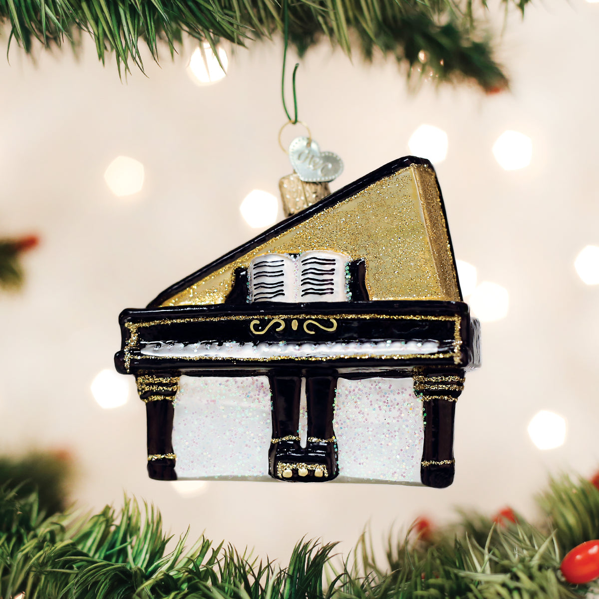 Baby Grand Piano Ornament - Southlake Paws