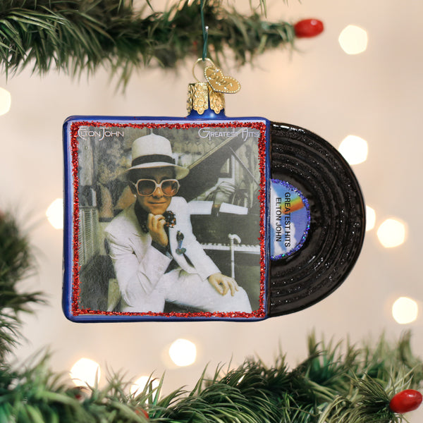 Elton John Greatest Hits Album Ornament - Southlake Paws