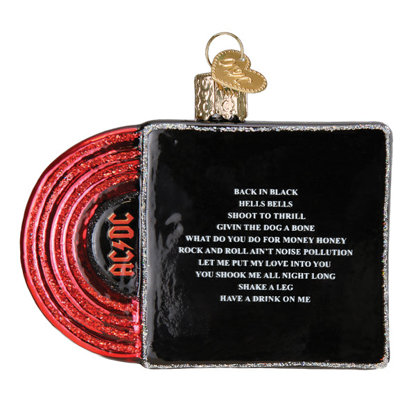 Back In Black Album Cover Ornament - Southlake Paws