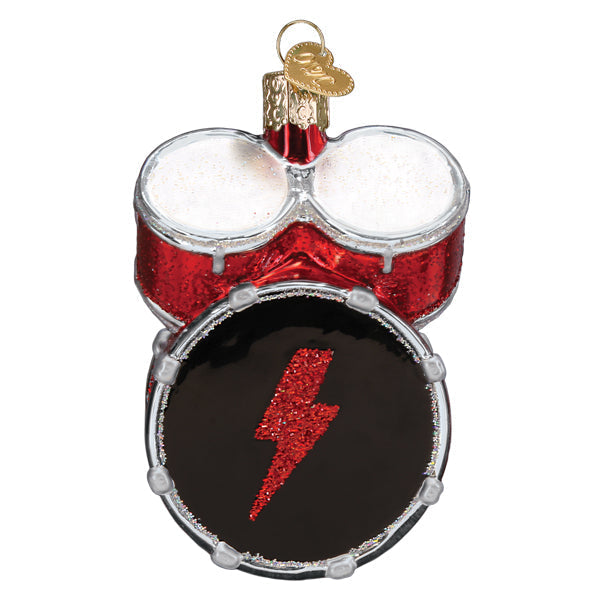 AC/DC Drum Set Ornament - Southlake Paws