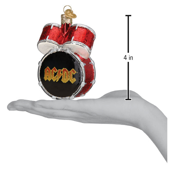 AC/DC Drum Set Ornament - Southlake Paws