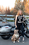Load image into Gallery viewer, Puppies Make Me Happy |  Women's Sleeveless Tank | Made in USA

