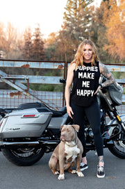 Puppies Make Me Happy |  Women's Sleeveless Tank