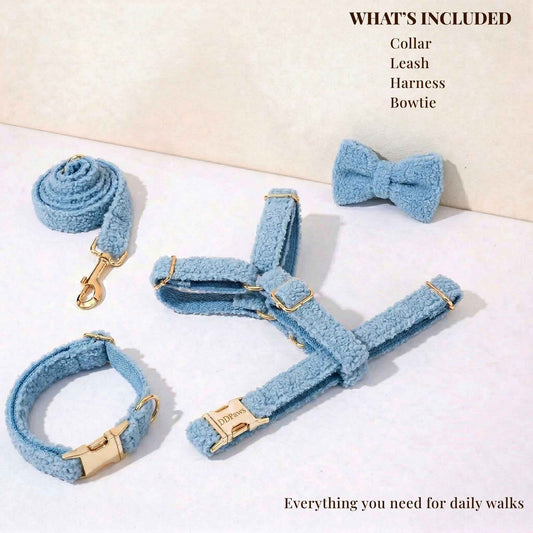 Light Blue Teddy Set