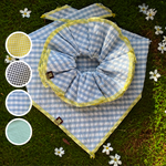 Gingham Bandana and Scrunchie Set
