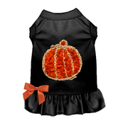 Chiffon Rose Halloween Pumpkin Dog Outfit 