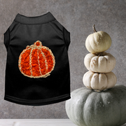 Chiffon Rose Halloween Pumpkin Dog Outfit 