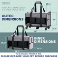 Load image into Gallery viewer, Quilted Chariot Pet Carrier With Removable Wheels and Telescopic Handle
