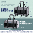 Load image into Gallery viewer, Quilted Chariot Pet Carrier With Removable Wheels and Telescopic Handle
