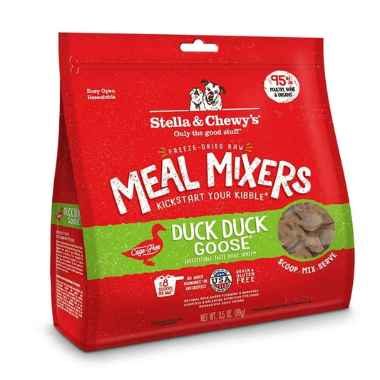 Stella & Chewy's Freeze Dried Meal Mixers Duck Duck Goose Dog Food (18oz) 