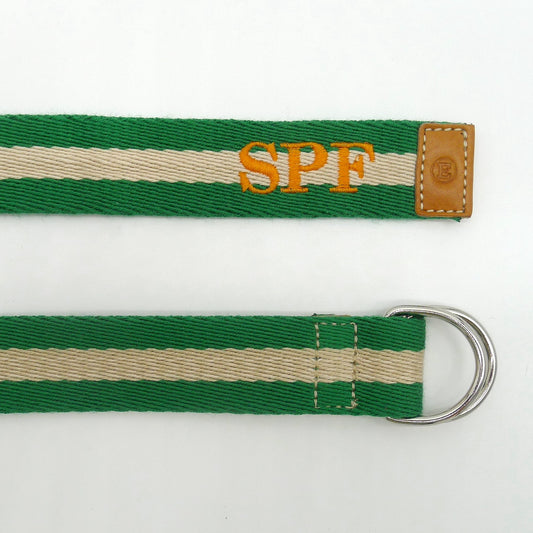 Customizable fabric and leather belt