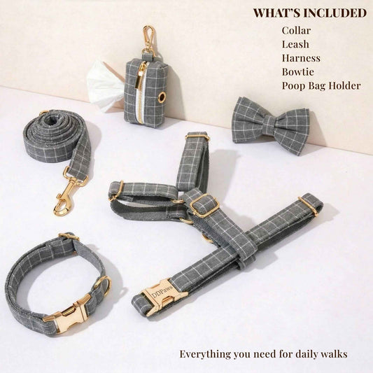 Gray Plaid Set