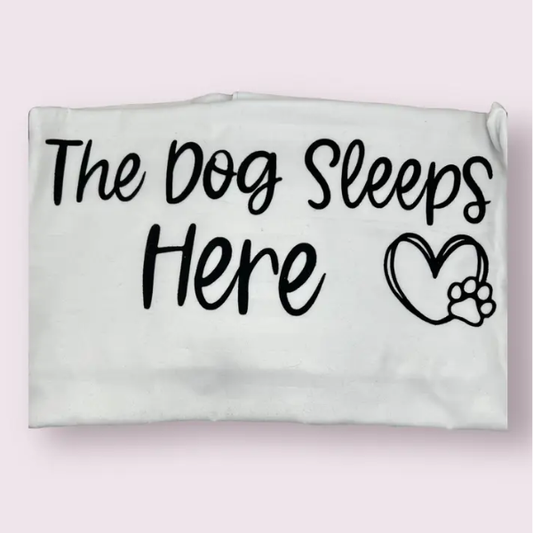 The Dog Sleeps Here Pillowcase Set