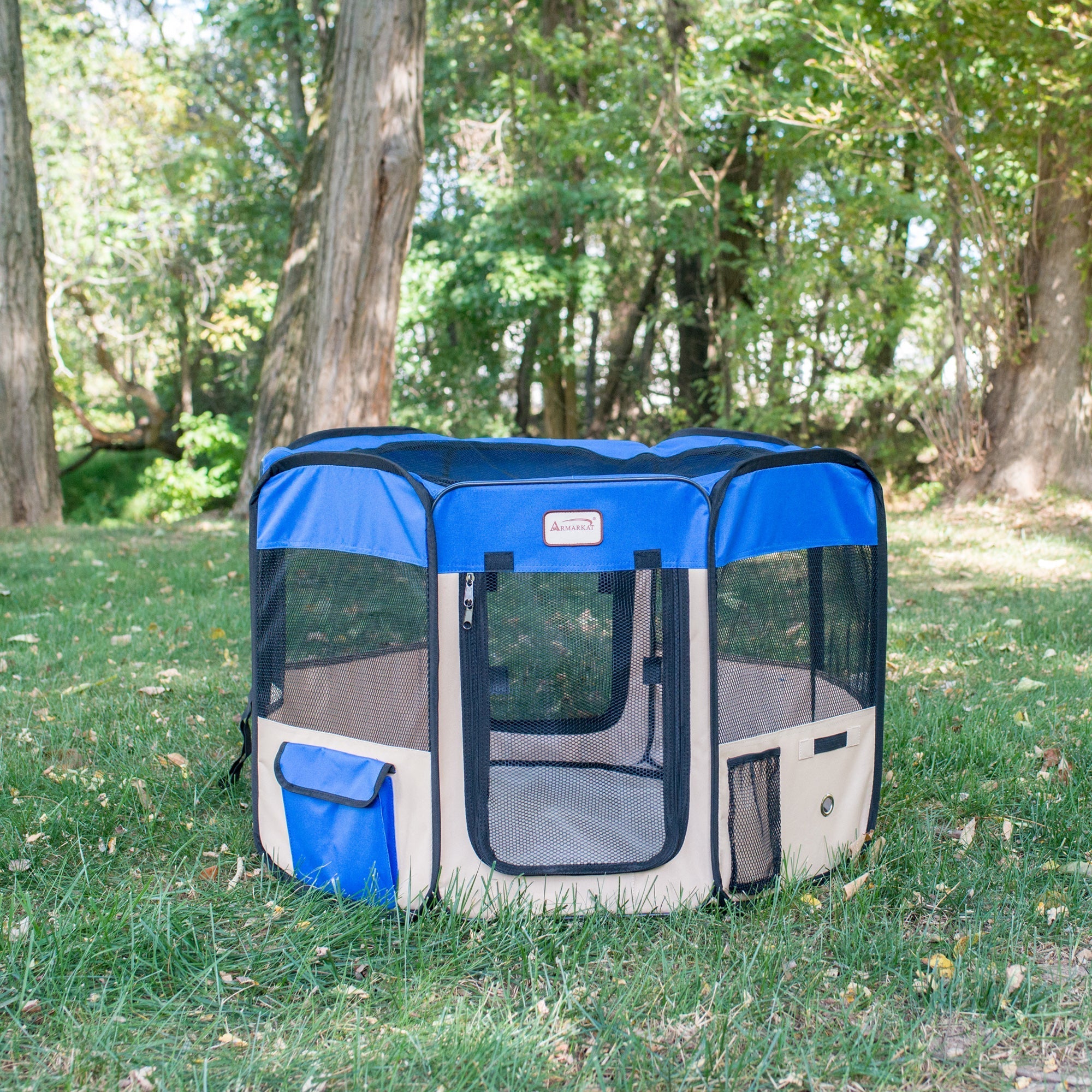 Armarkat Pet Furniture PP001B-XL - Blue/Beige - X-Large