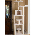 Load image into Gallery viewer, Armarkat B7801 Classic Cat Tree In Ivory Jackson Galaxy Approved Six Levels With Playhouse and Rope SwIng
