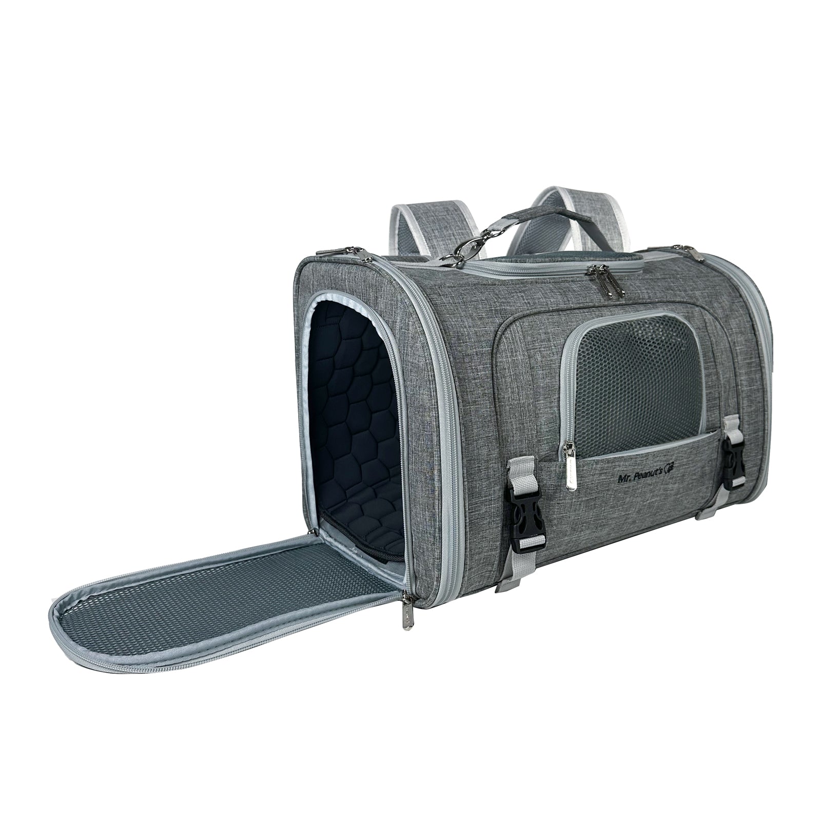 Mr. Peanut's Monterey Series Airline Compliant Horizontal Backpack Pet Carrier - Southlake Paws