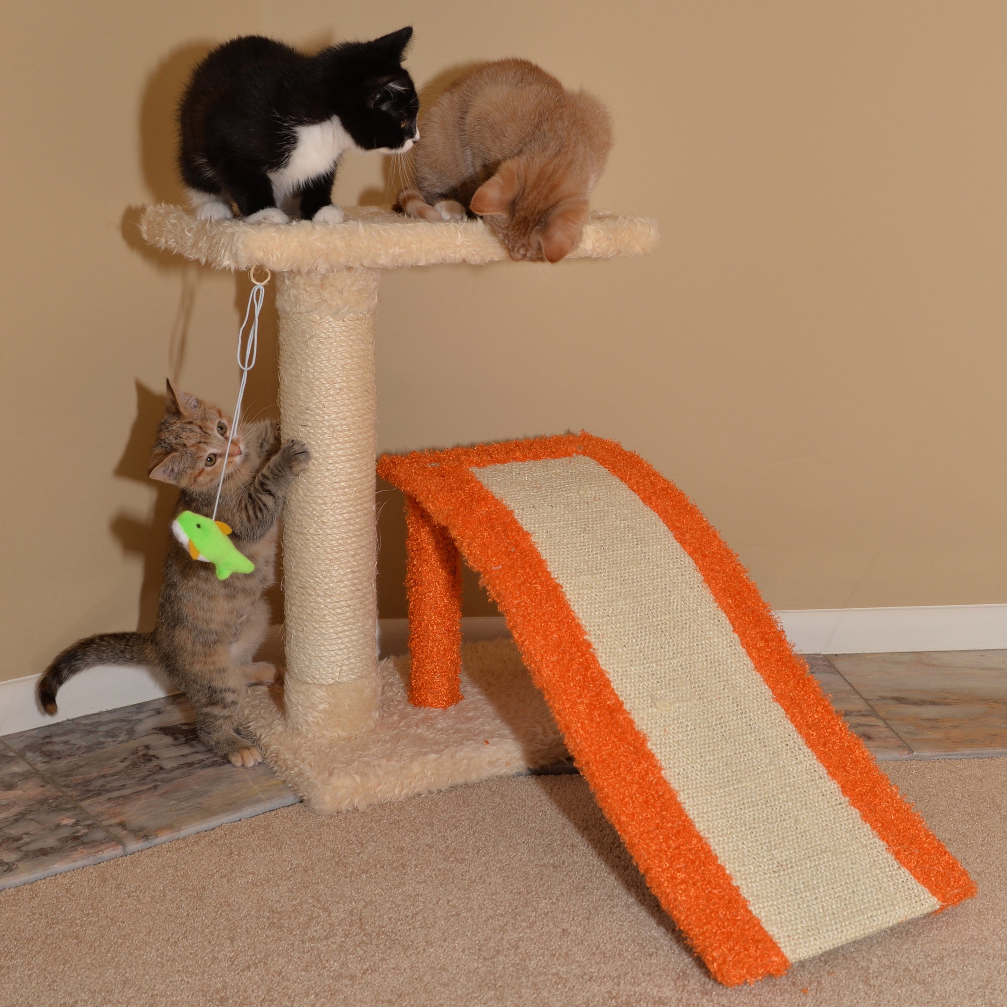 Armarkat Sisal Cat Furniture - Beige/Orange