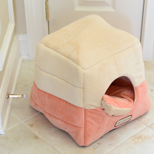 Armarkat Cat Bed - Orange/Beige