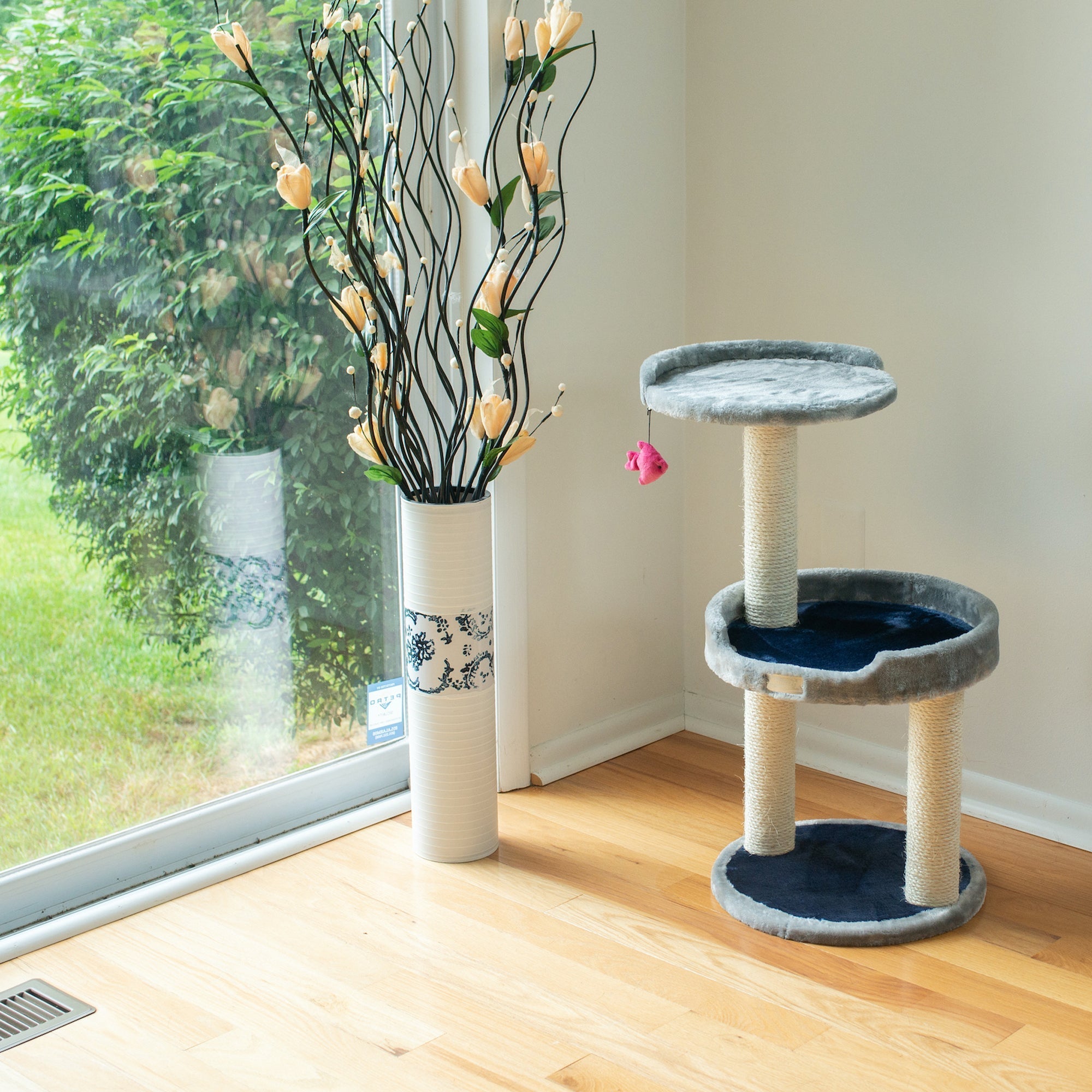 Armarkat Plush Cat Furniture - Silver/Gray
