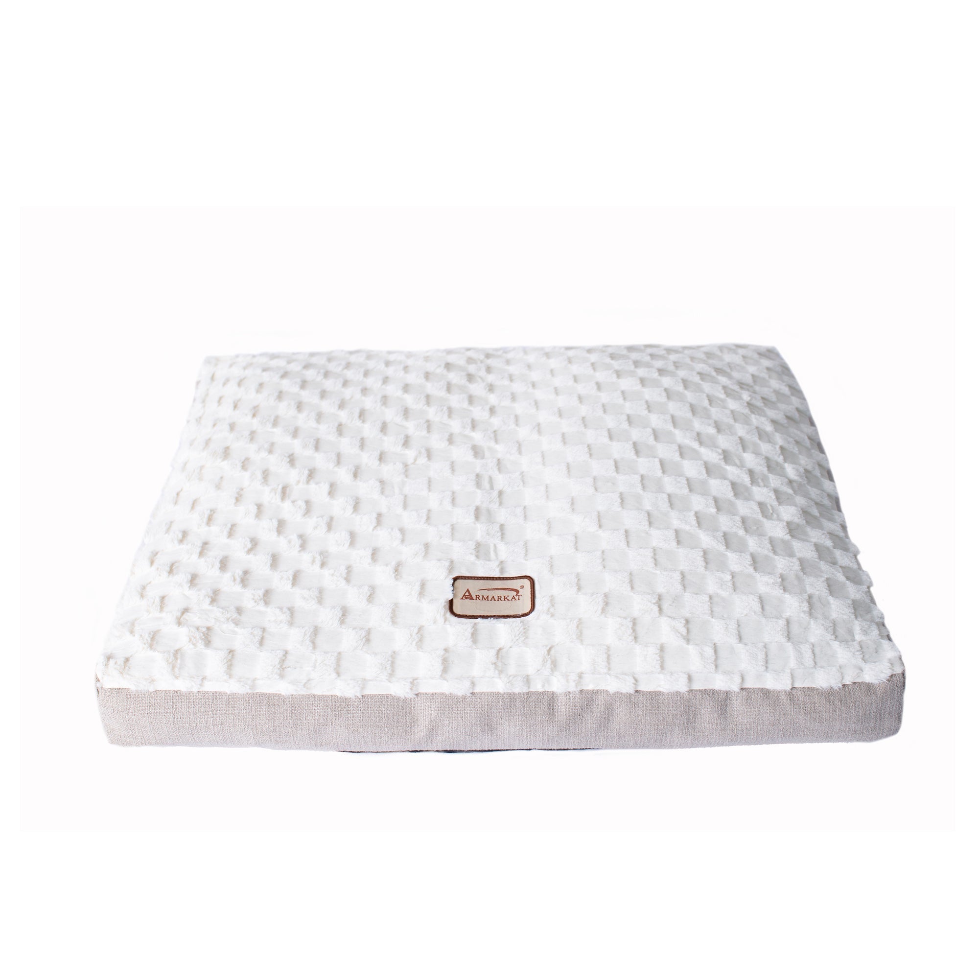 Armarkat Pet Bed Mat M12HMB/MB-L - Beige/White