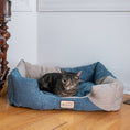 Load image into Gallery viewer, Armarkat Cat Bed C47 - Navy/Blue
