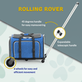 Load image into Gallery viewer, Katziela Rolling Rover Airline Compliant Expandable Wheeled Pet Carrier
