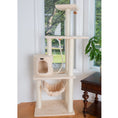 Load image into Gallery viewer, Armarkat 70" Cat FurnitureUltra thick Faux Fur Covered Cat Condo House A7005 Beige

