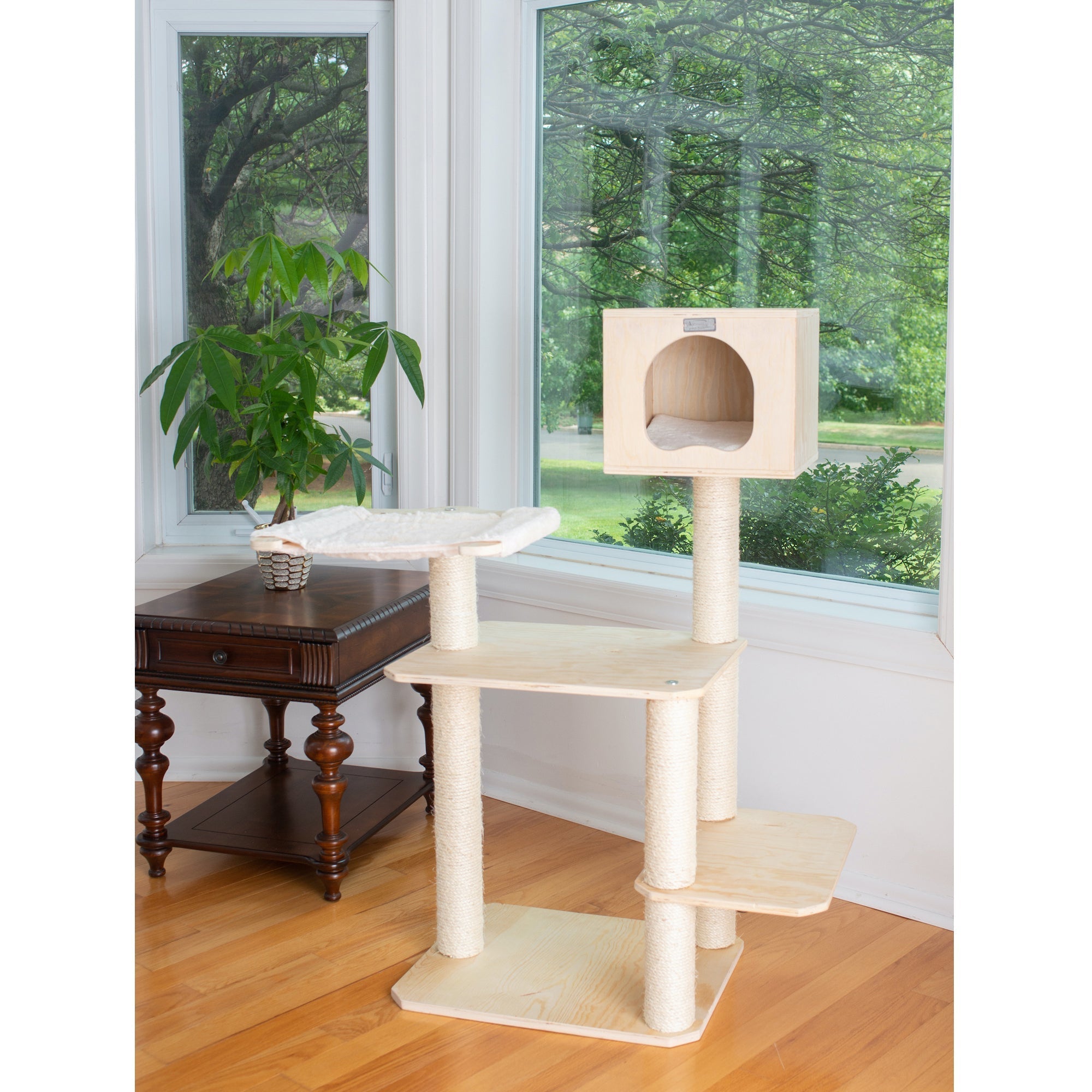 Armarkat Wood Cat Tree S5103 - 50-Inch - Beige