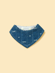Reversible Denim Cherry Overalls Pet Bandana 