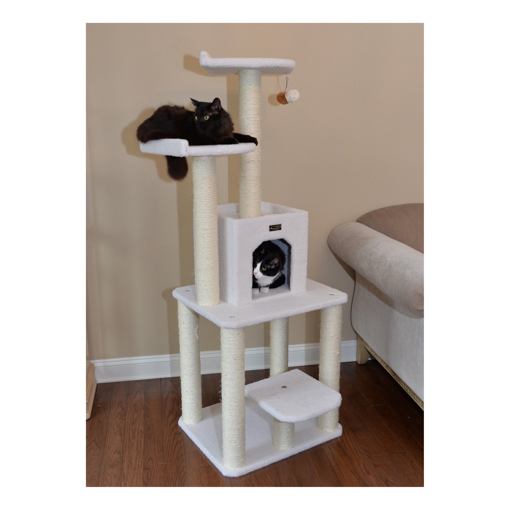 Armarkat Classic Cat Condo B6203 - Ivory