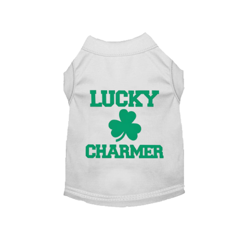 Lucky Charmer St. Patrick's Day Dog Tee 
