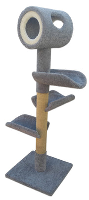 Play Perch Triplex Deluxe Cat Tower with 3 Cat Perch 1 Cat Tunnel