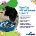 Load image into Gallery viewer, Wave eBowl Deep Slow Feeder Dog Bowl for Enrichment | Made in USA
