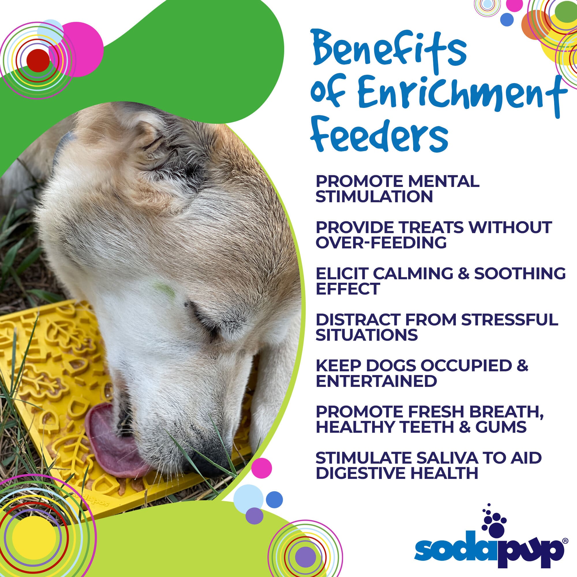 Autumn eMat by Southlake Paws features a fall leaves design, designed for dogs and cats to promote mental stimulation and enr