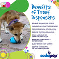 Load image into Gallery viewer, Ice Cream Cone Durable PUP-X Rubber eDispenser Chew Toy and Treat Dispenser
