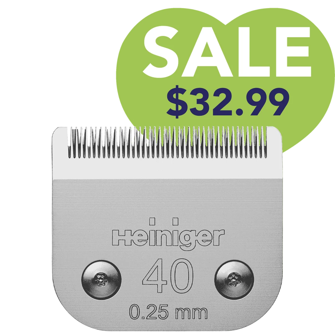 Pet #40 Clipper Blade 0.25 mm by Heiniger
