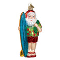 Load image into Gallery viewer, Surfer Santa Ornament - Southlake Paws
