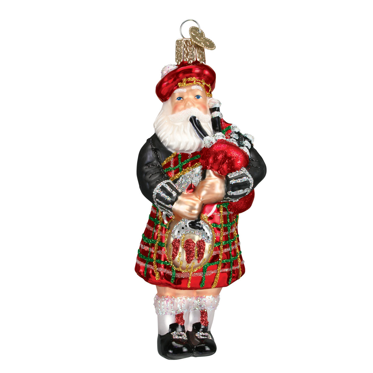 Highland Santa Ornament - Southlake Paws