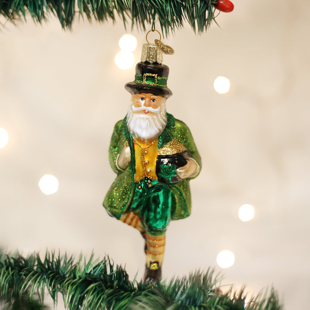 Irish Santa Ornament - Southlake Paws