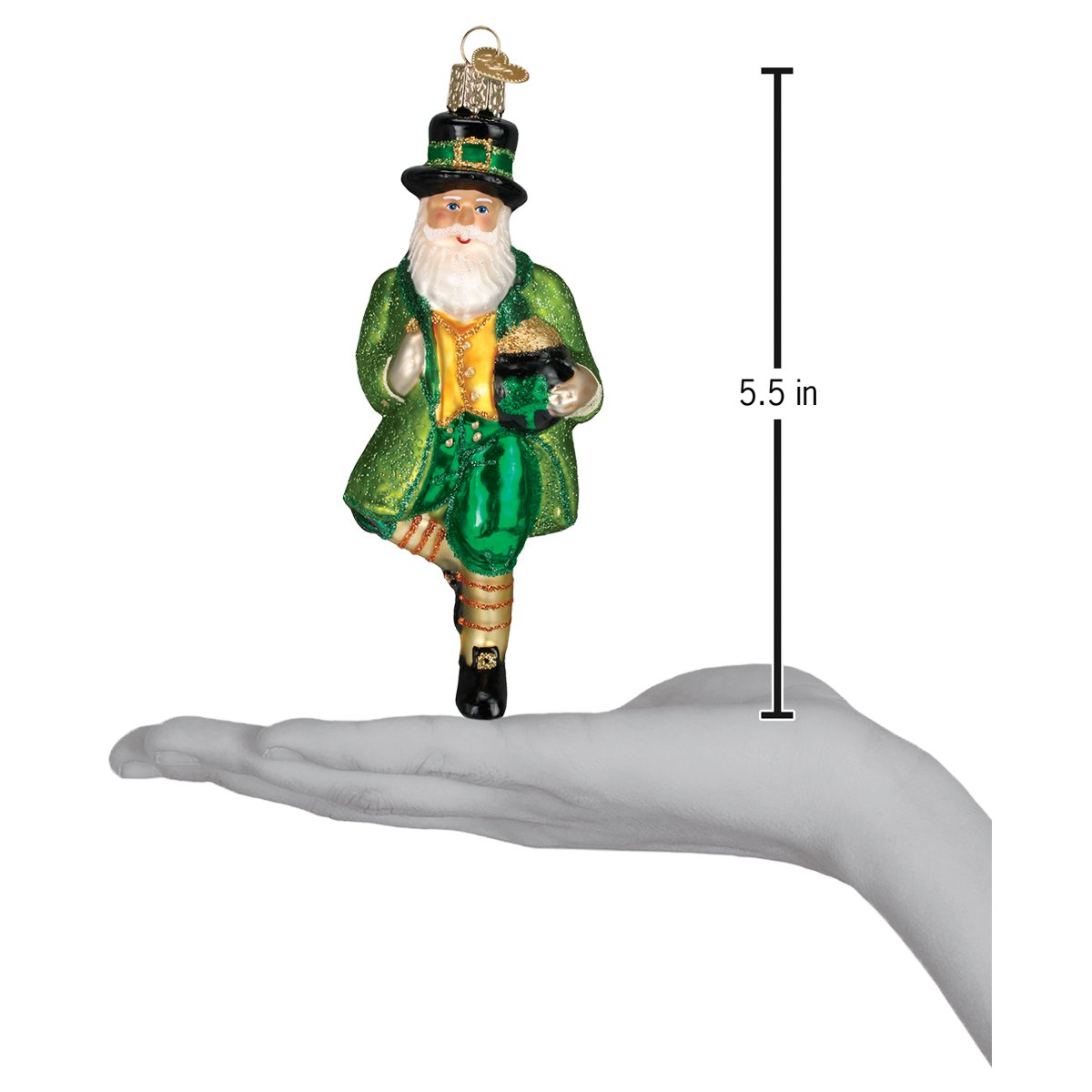 Irish Santa Ornament - Southlake Paws
