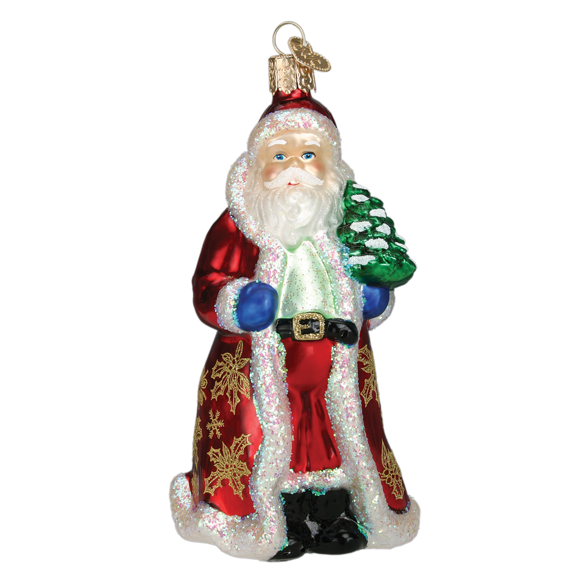 Glistening Golden Santa - Southlake Paws