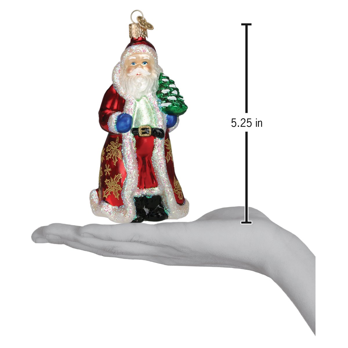 Glistening Golden Santa - Southlake Paws