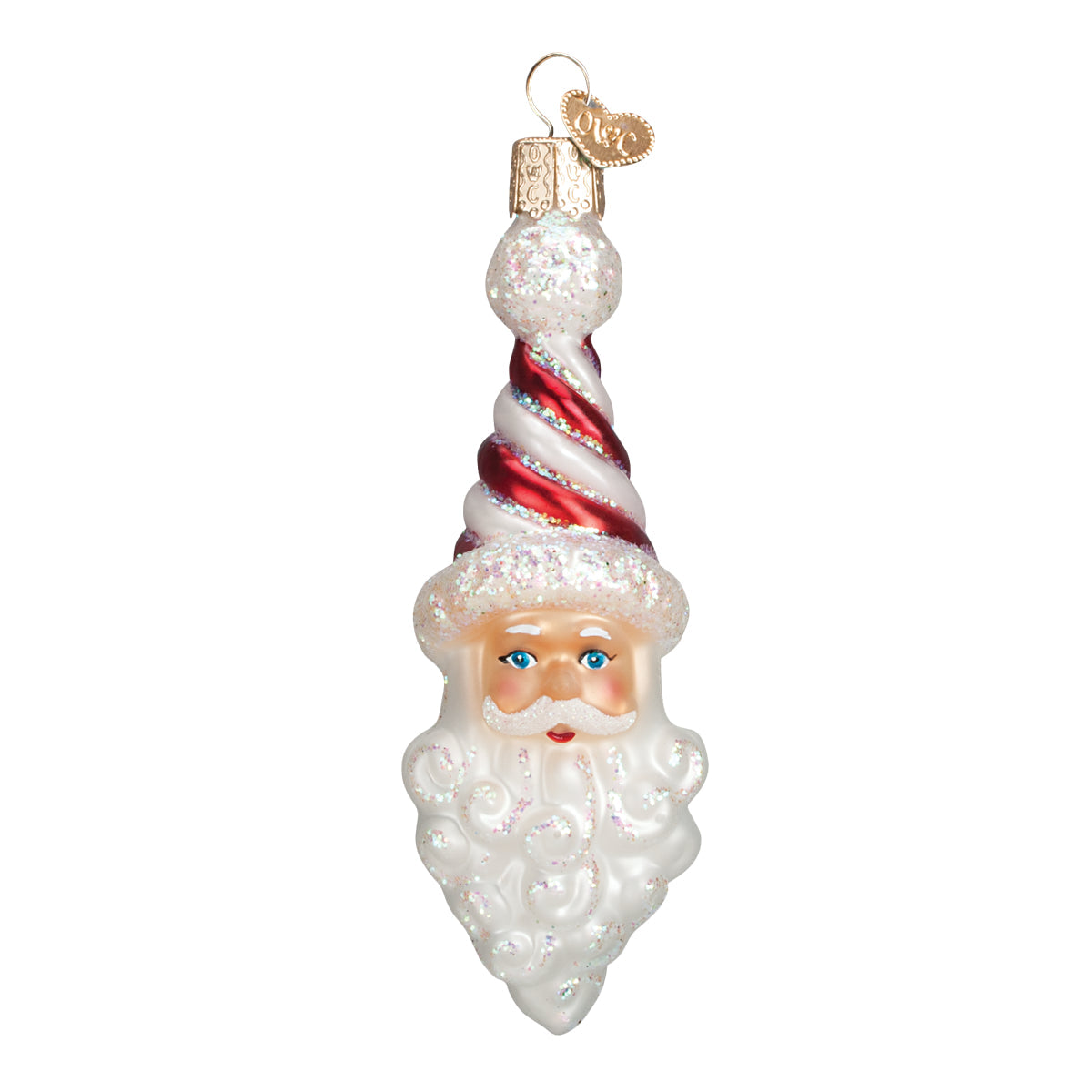 Peppermint Twist Santa Ornament - Southlake Paws