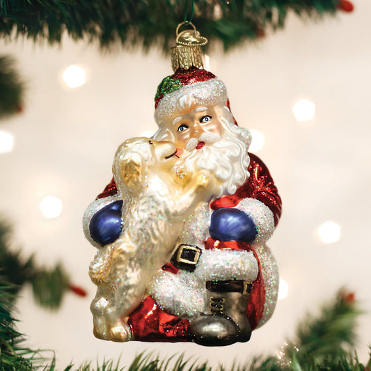 Santa's Puppy Love Ornament - Southlake Paws