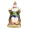 Load image into Gallery viewer, Sunning Santa Ornament - Southlake Paws
