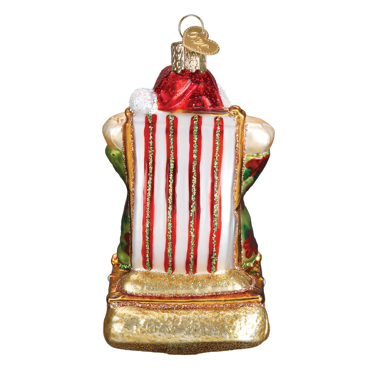 Sunning Santa Ornament - Southlake Paws