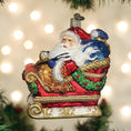 Load image into Gallery viewer, Santa In Sleigh Ornament - Southlake Paws

